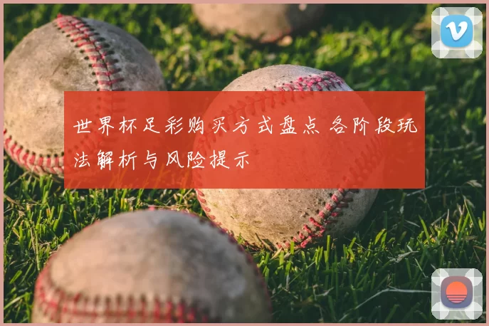 世界杯足彩购买方式盘点 各阶段玩法解析与风险提示